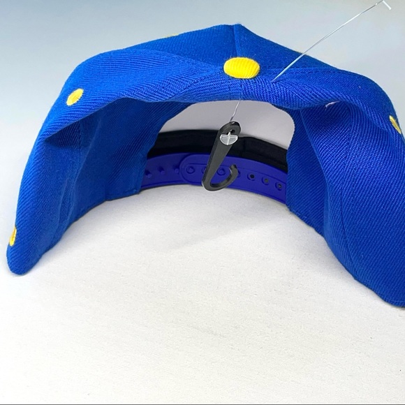 Ultra Game Men’s NBA Golden State Warriors Adjustable Basketball Hat Blue New - Picture 4 of 14
